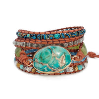 Hippie chic womens bracelet in subtle timeless shades