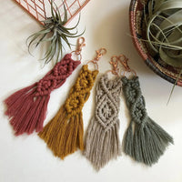 Mens Macrame Keychain