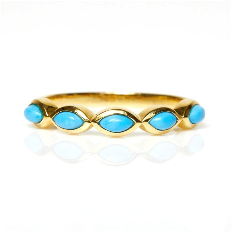 Anillo hippie fino de plata con cuentas multicolor