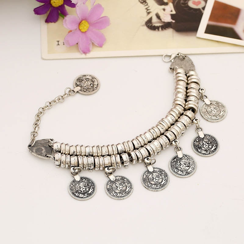 Boho Armband im Hippie-Stil, handgefertigt