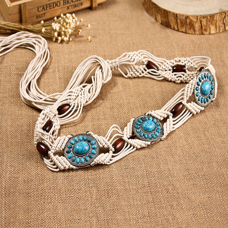 Hippie chic belt for a relaxed boho look