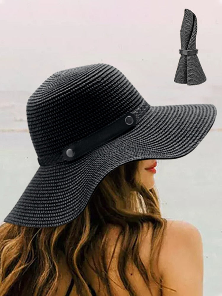 Black hippie hat with a classic boho shape