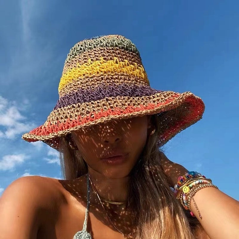 Boho stråhat til et boho chic sommerlook