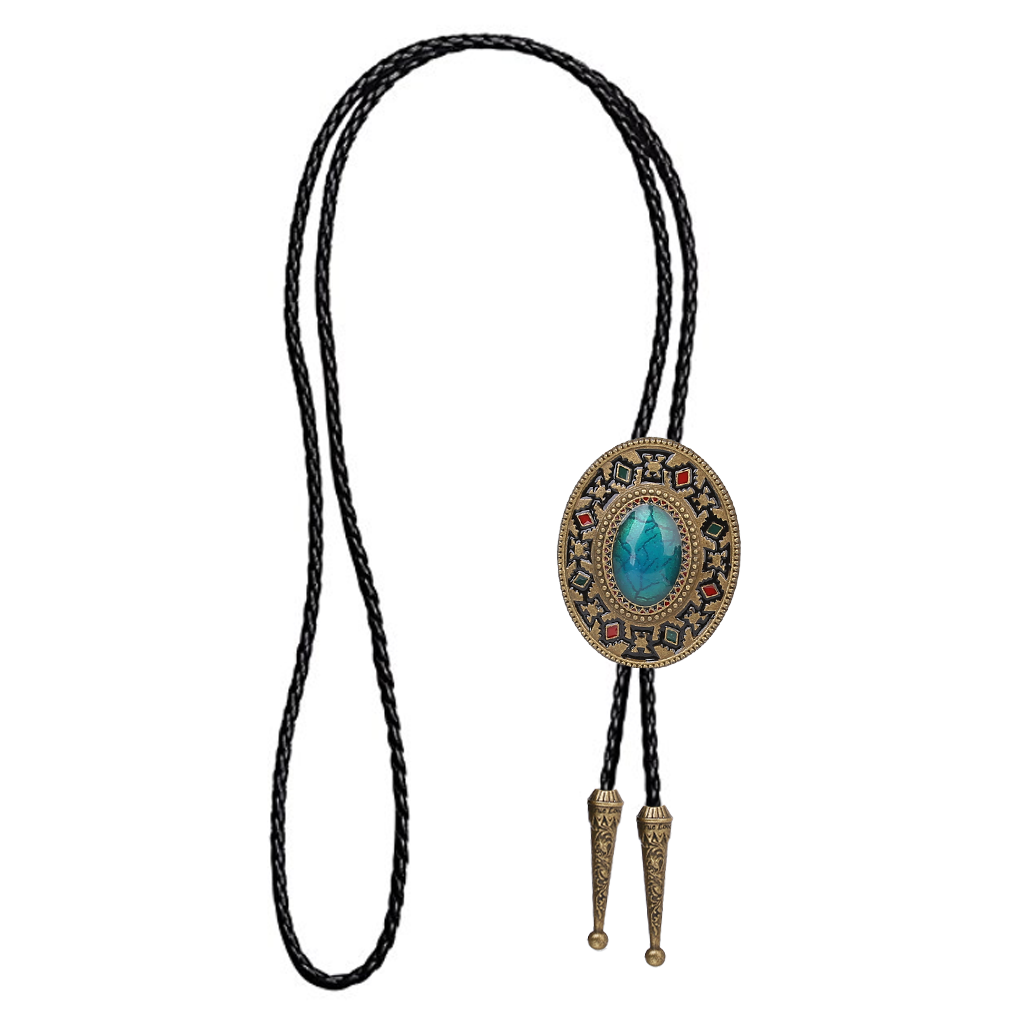 Vintage boho hippie necklace with a retro look