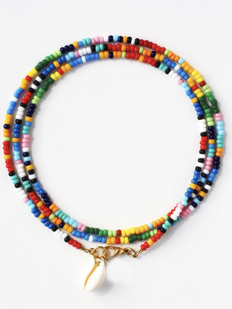 Boho Candy Bead Hippie Necklace