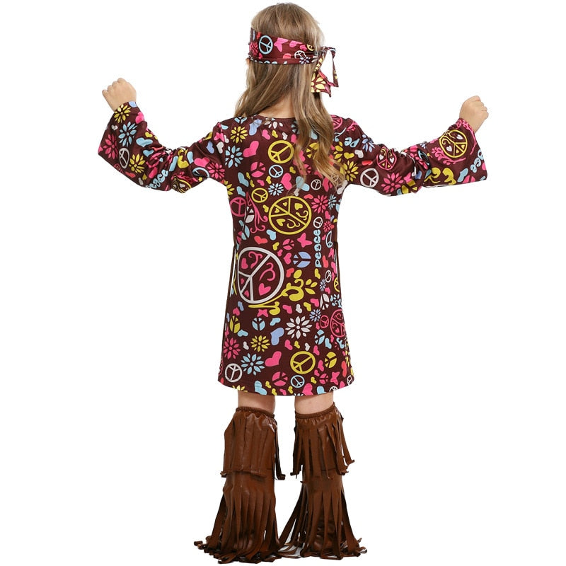 Disfraz Hippie Niña – Flecos
