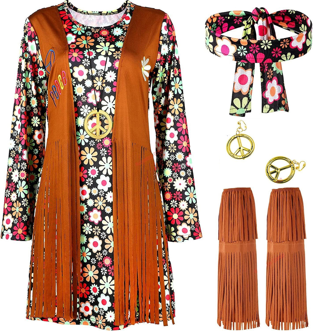 Naisten hippiasu – boho hapsuliivi ja kukkamekko