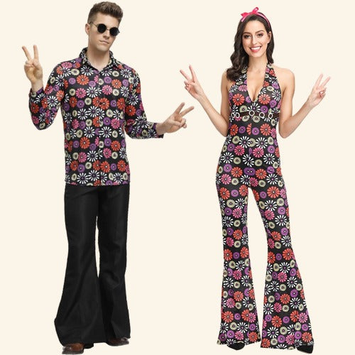 Chic hippie kostuum voor koppels