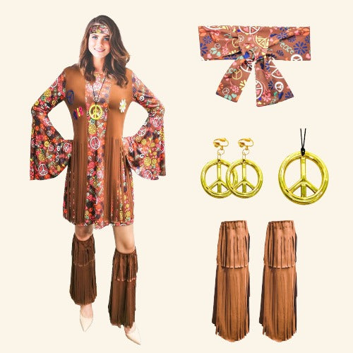 Hippie kostume til Halloween