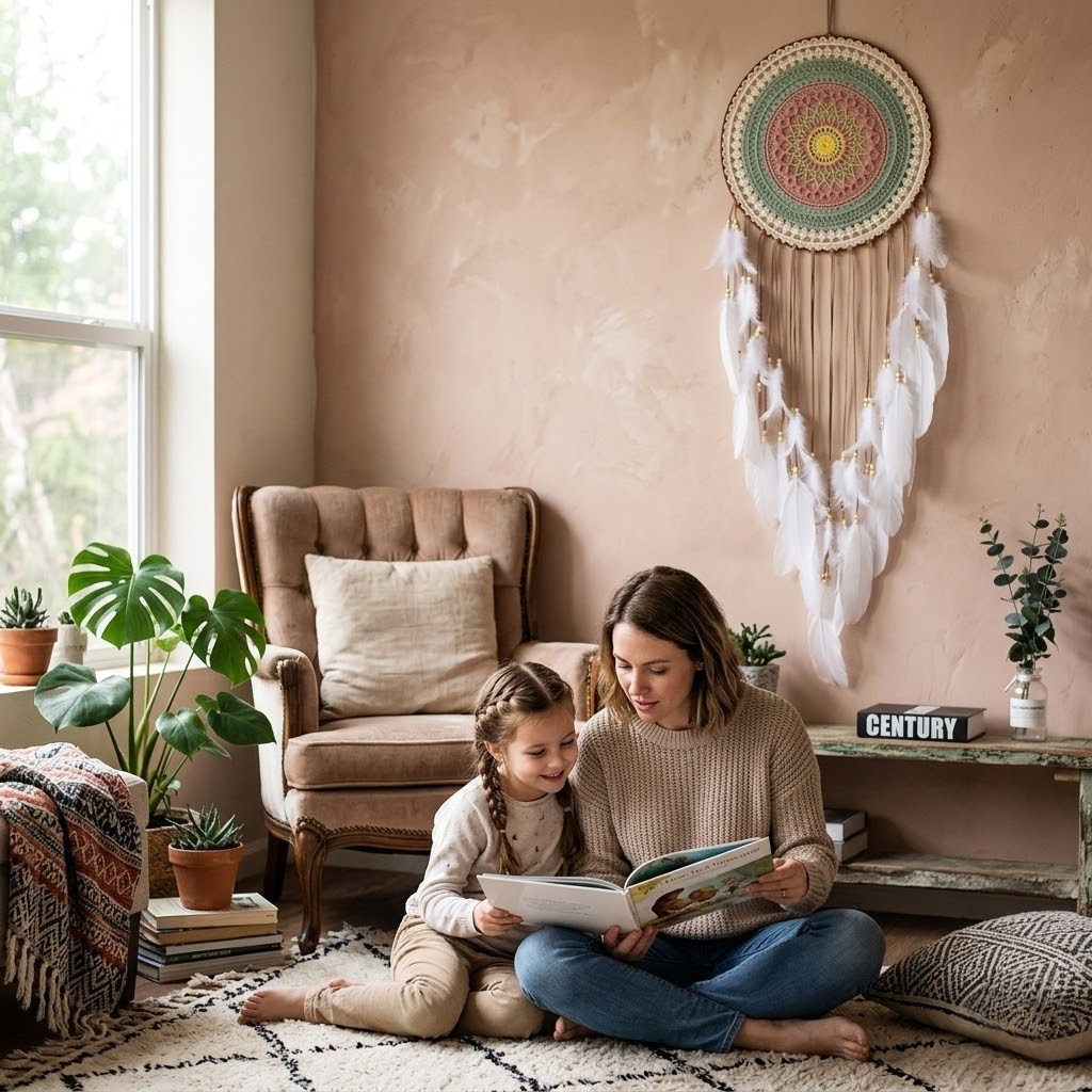 Pastel Mandala Boho Dream Catcher · 37 in