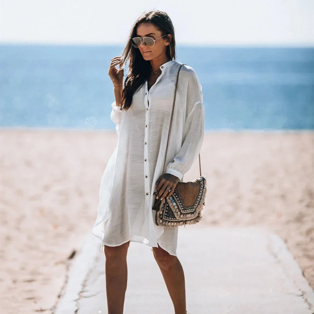 Nylon Shirt Swimsuit Cover Up