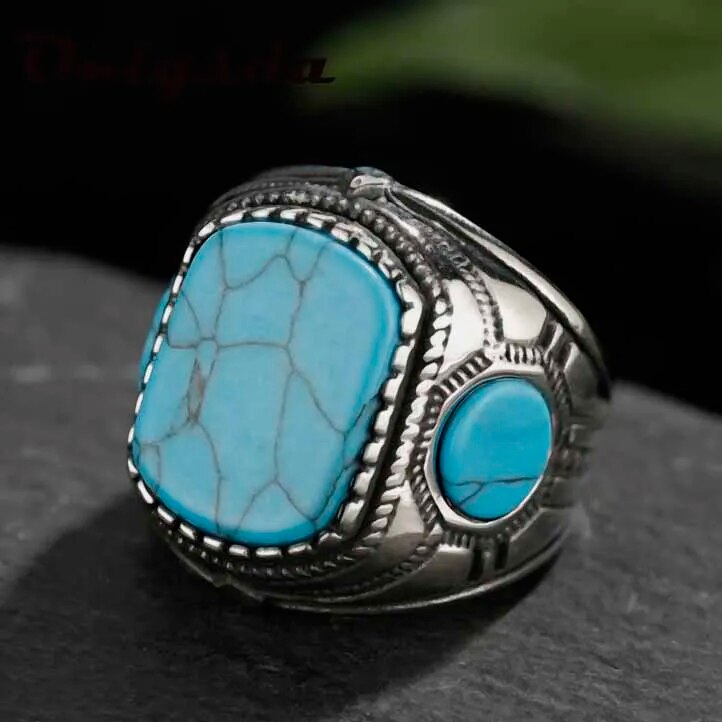 Southwestern Turquoise Hippie Ring