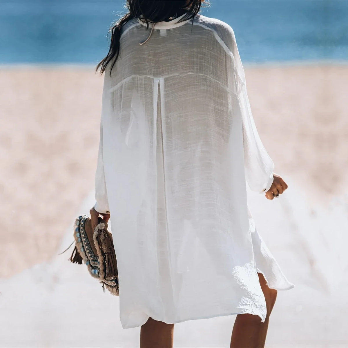 Nylon Shirt Swimsuit Cover Up
