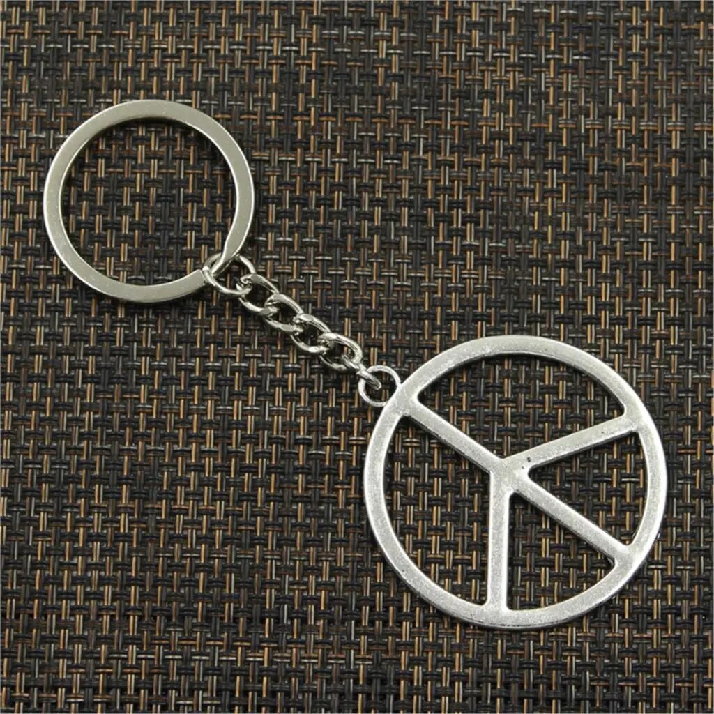 Peace & Love Macrame Keychain