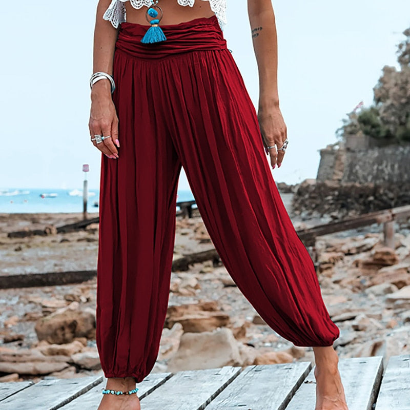Safari Wide Leg Boho Pants