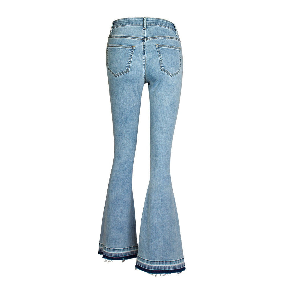 Wide Leg Boho Pants – Denim