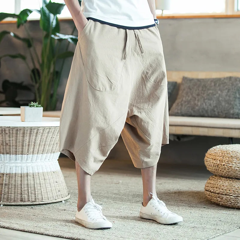 Cropped Harem Pants