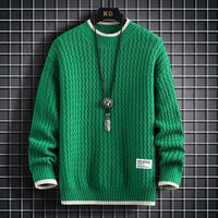 Men's hippie sweater with V-neck, raglan sleeves and chest pockets