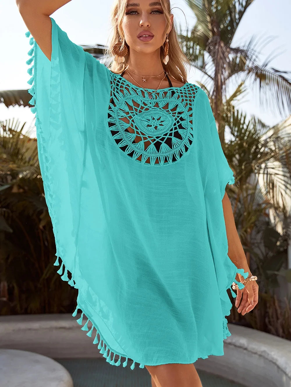 Blue Swimsuit Cover Up · UV Protection