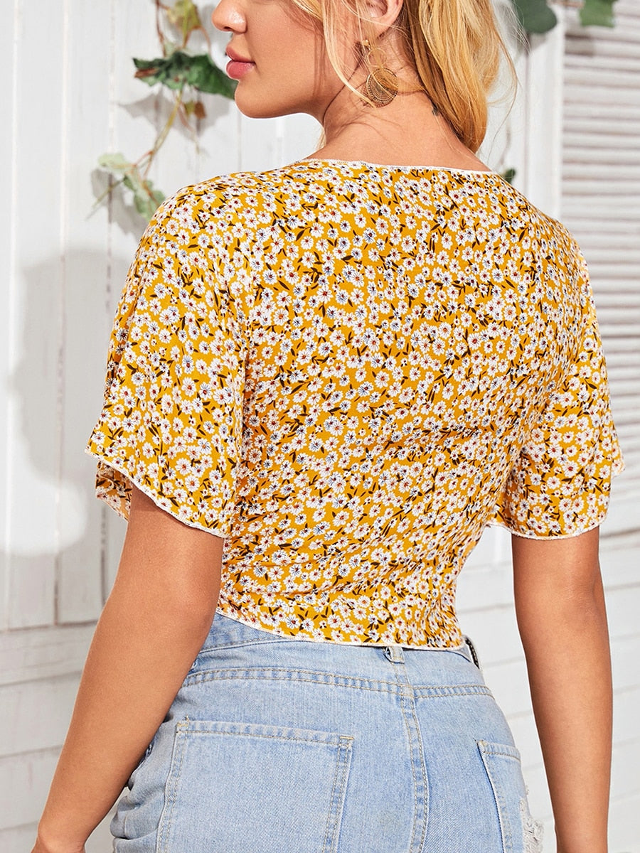 Boho top – Oversize 60'er-stil