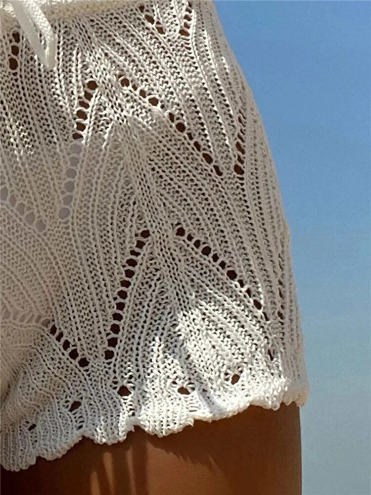 Figurbetonte Boho Shorts für Damen