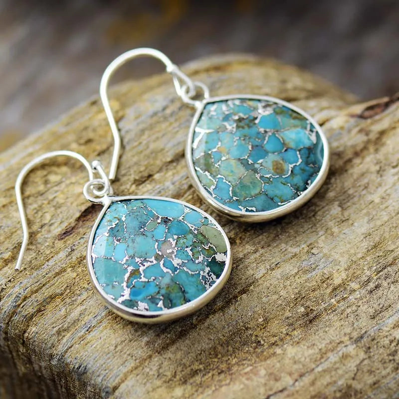 Turquoise Hippie Earrings for Women