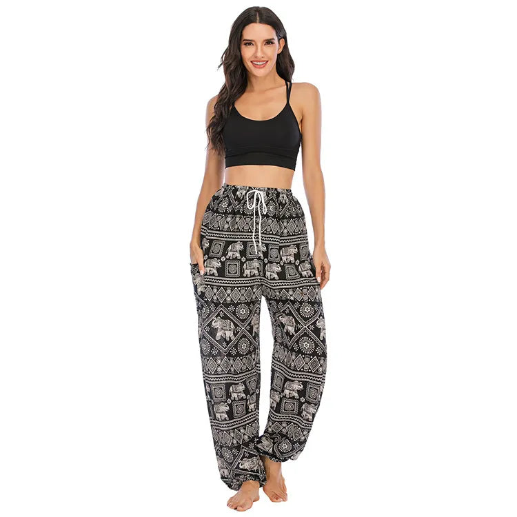 Harem Pants – Women's Elephant Print