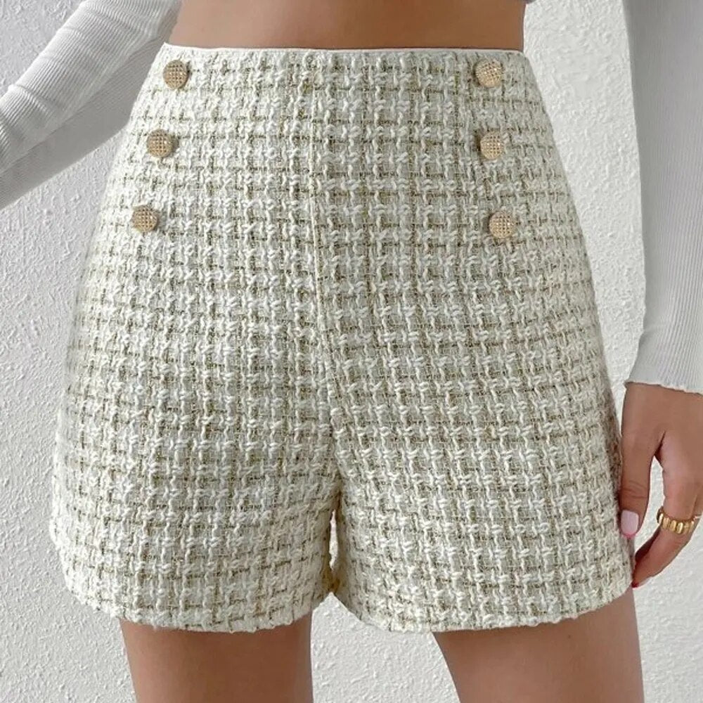 Winter-Boho-Shorts für Damen