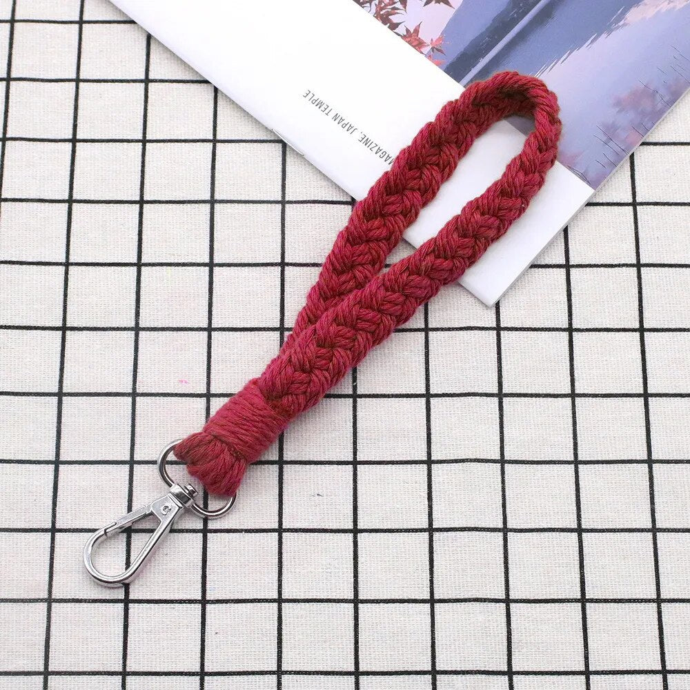 DIY macrame keychain kit for making your own boho keyring