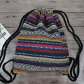 Hippie chic backpack for women with vintage inspired styling