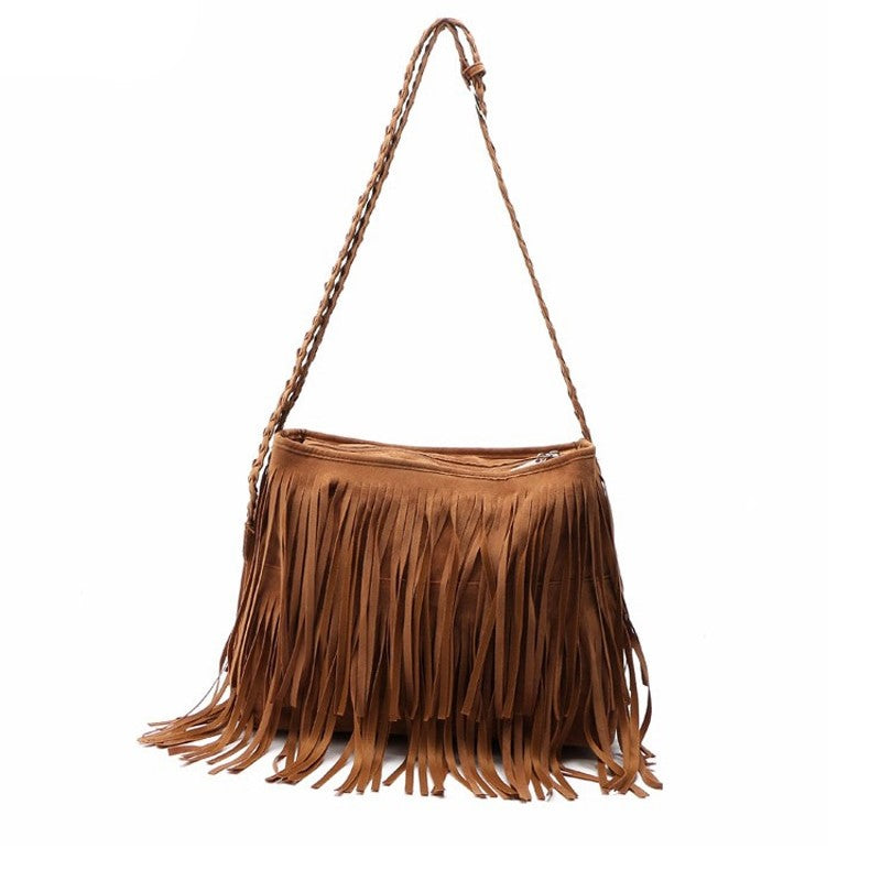 Brun boho taske med et rent boho chic design
