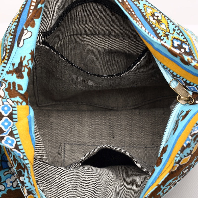 Hippie tas van canvas