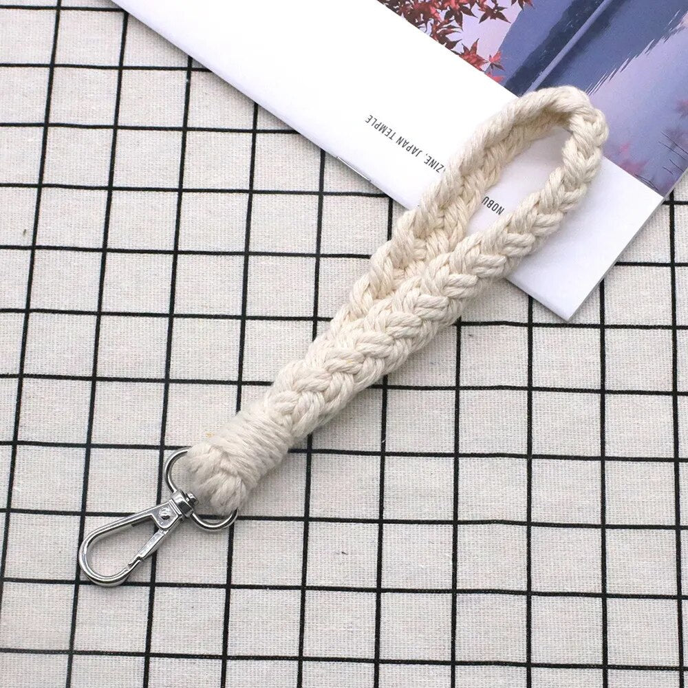 Handcrafted macrame keychain idea to make as a gift