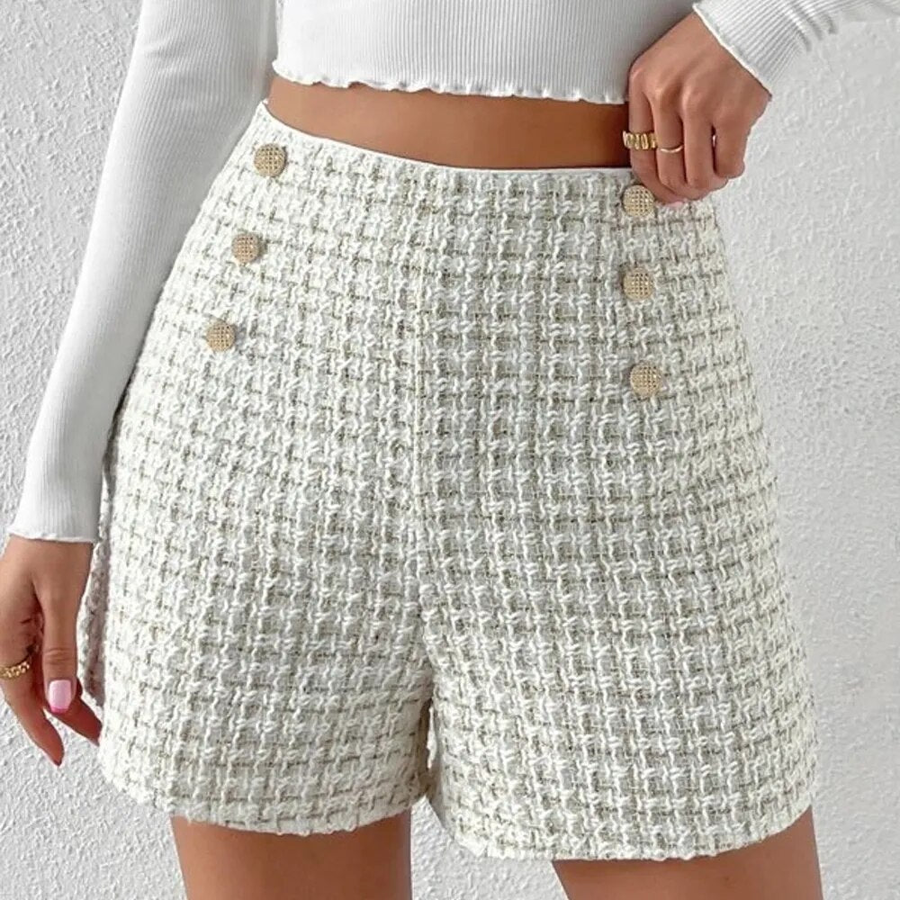 Winter-Boho-Shorts für Damen
