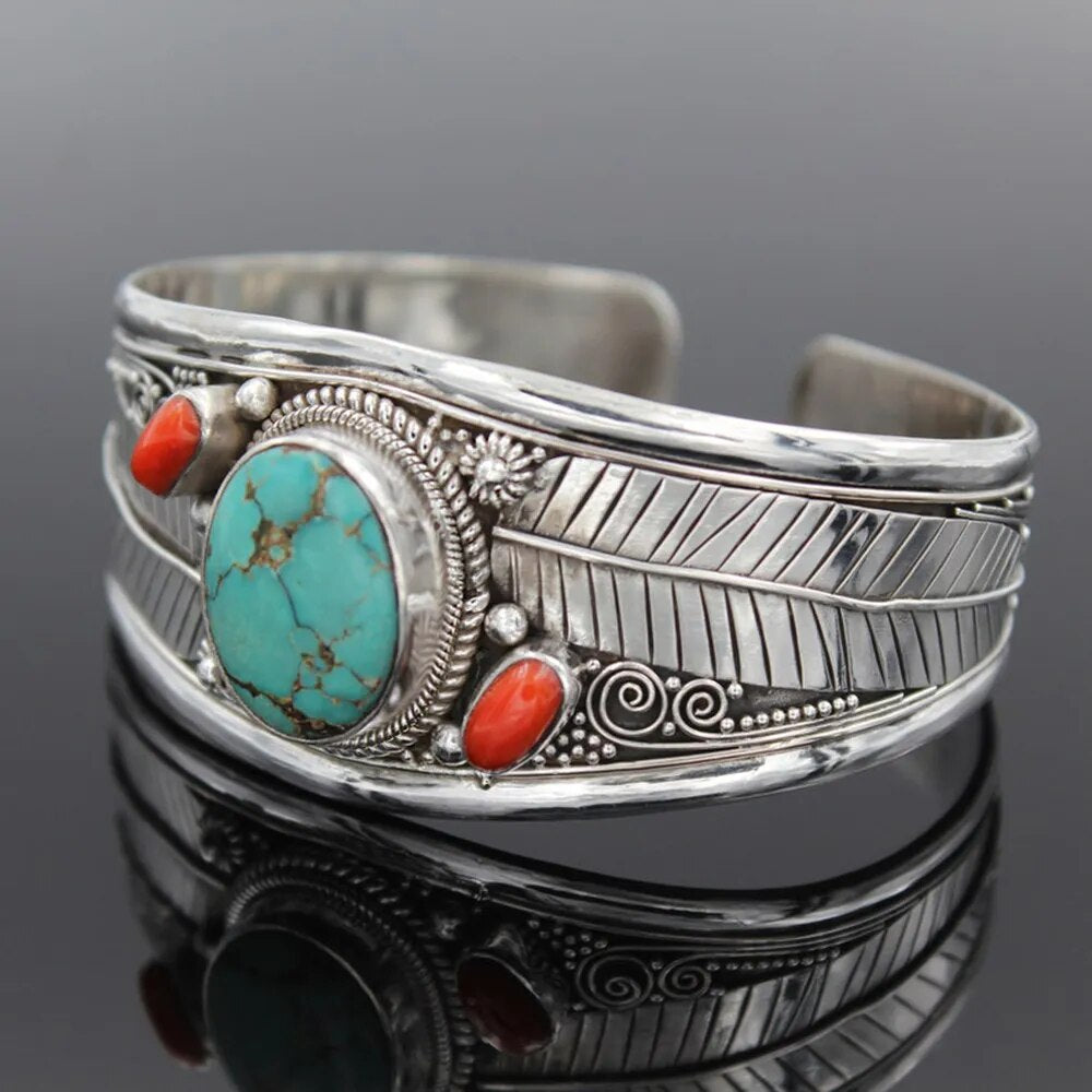 Vintage Turquoise Hippie Bracelet