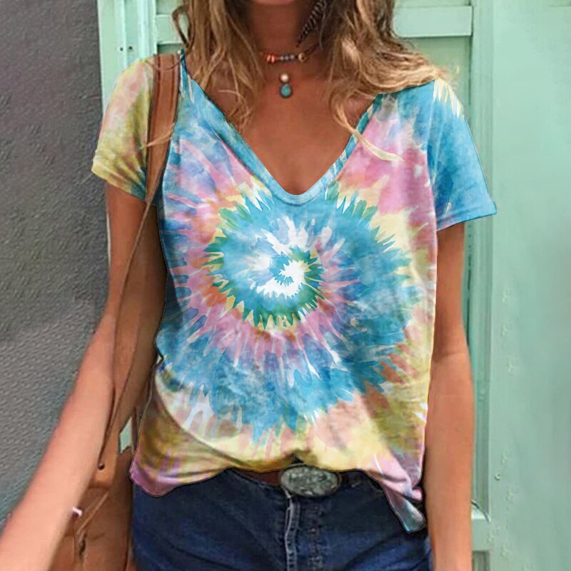 Tie-dye hippie T-shirt