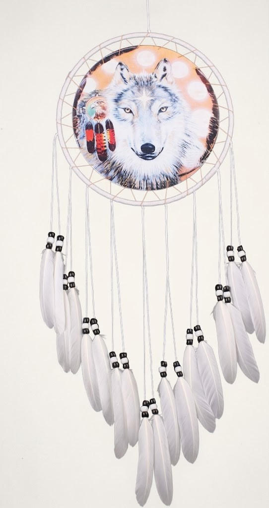 Wolf Totem Boho Dream Catcher