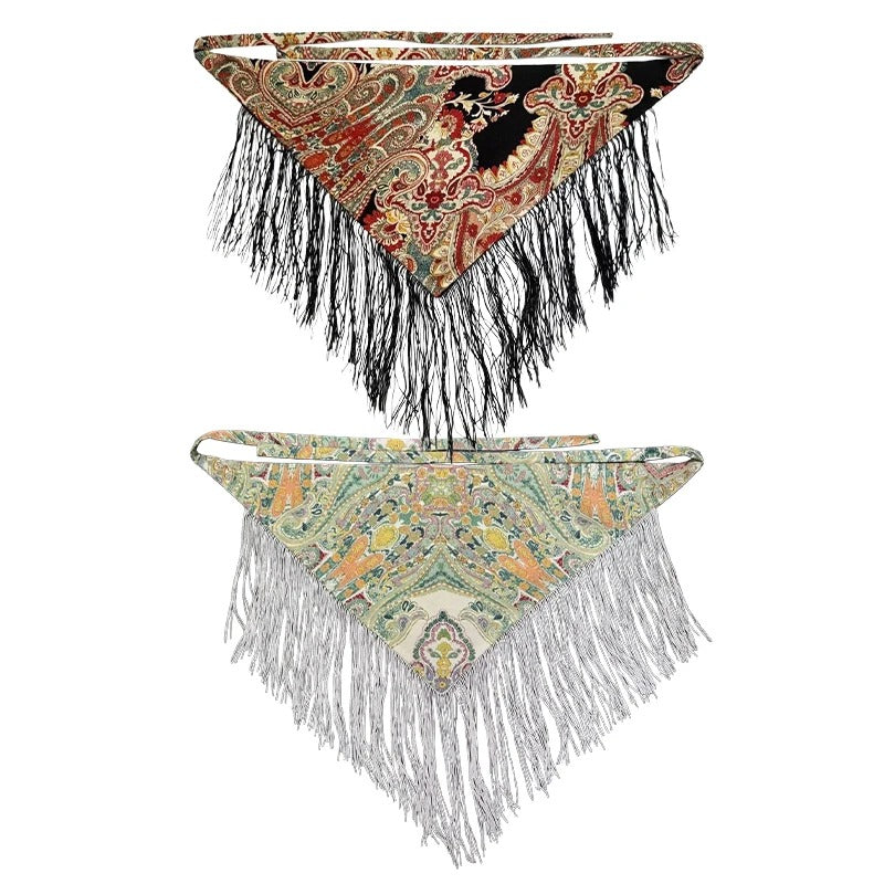Fringed Corset Hippie Belt