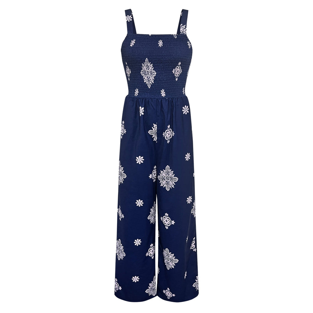 Evora Flowy Wide-Leg Boho Jumpsuit