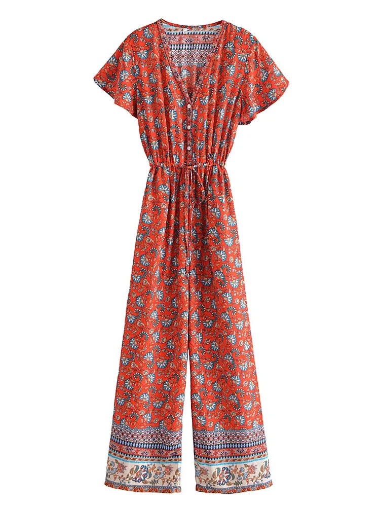 Sienna – kukkakuosinen boho haalari