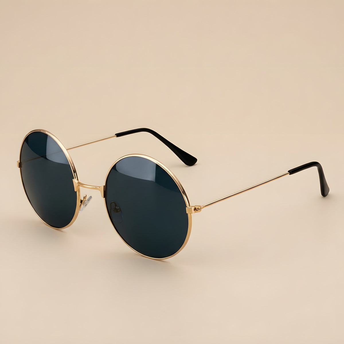 Runde Hippie Sonnenbrille Retro · Getönte Gläser