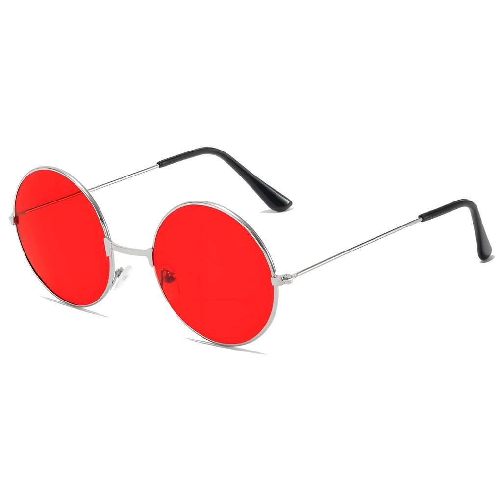 Retro Round Hippie Sunglasses · Tinted Lenses