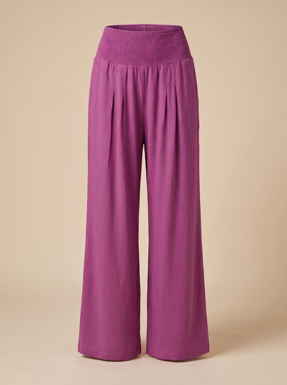 Bell bottom jogger pants shown on a ghost mannequin