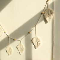 Macrame Wall Hanging Leaf Garland