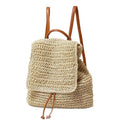 Crochet Straw Hippie Backpack