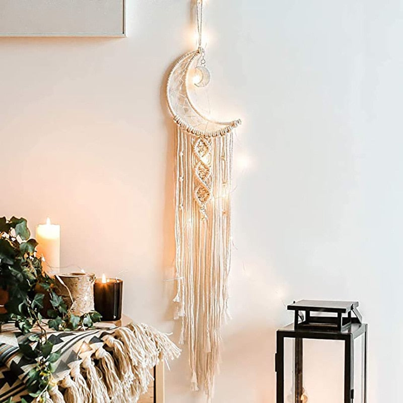 Moon Macrame Dream Catcher