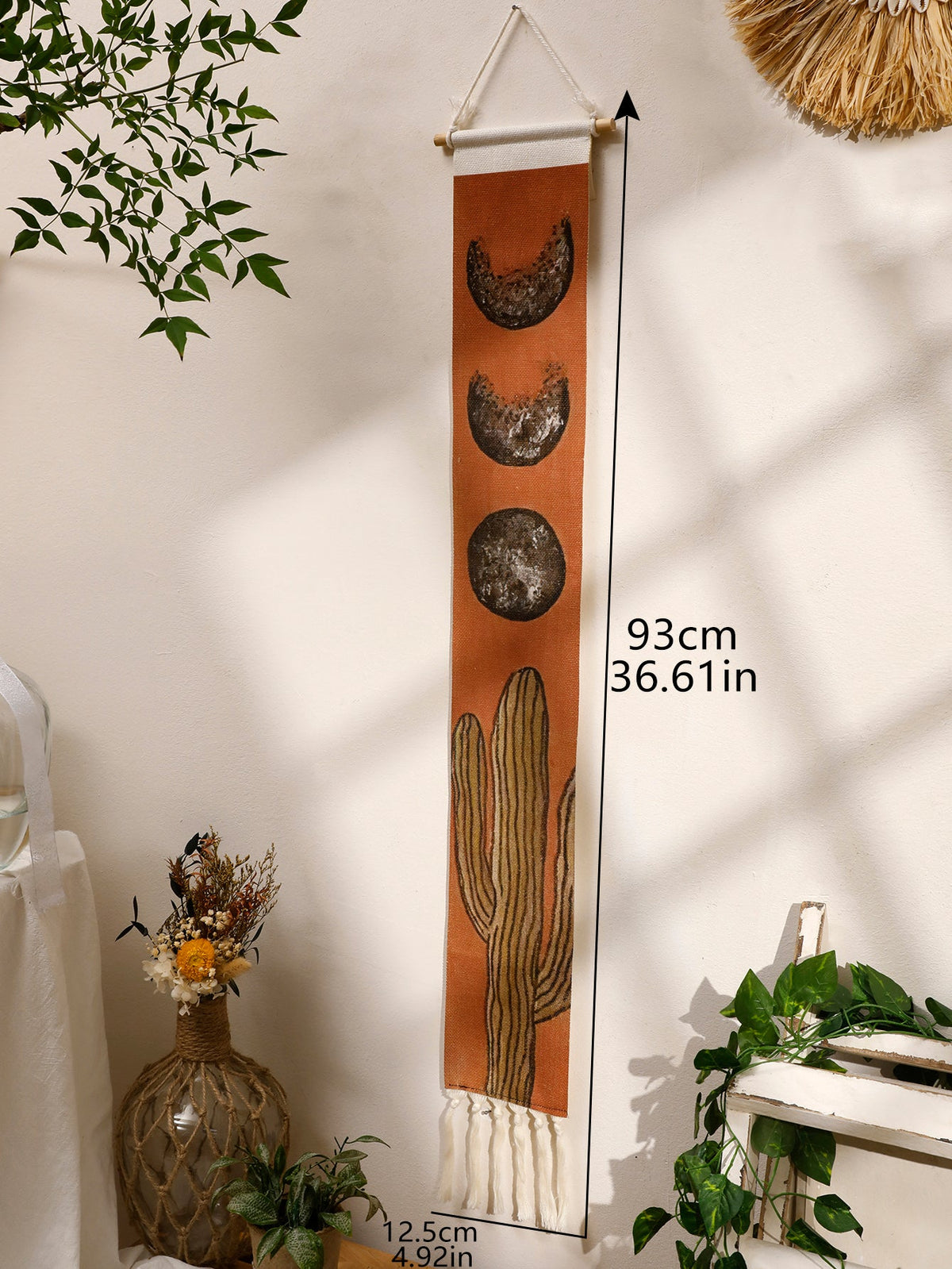 Fringed Landscape Macrame Wall Hanging